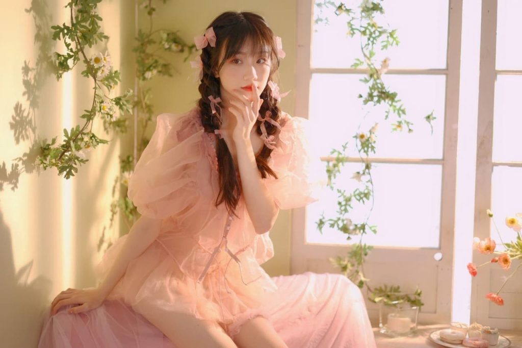 Artistic capture of a vibrant Asian beauty