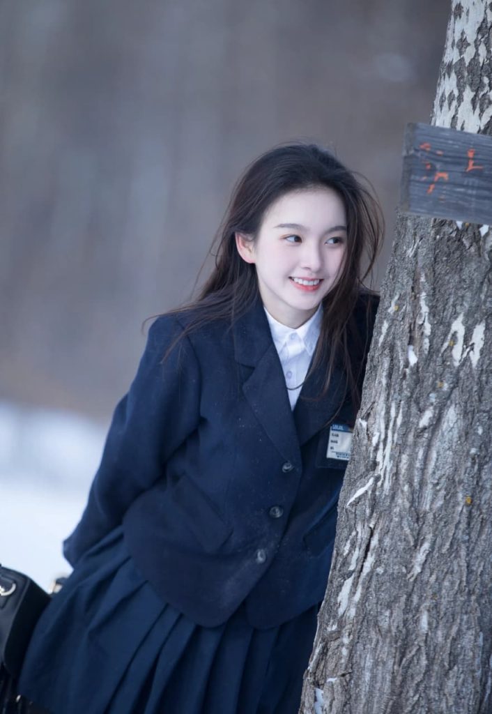 Artistic close-up of a young Asian lady’s smile