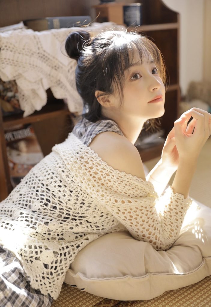 Artistic close-up of radiant Asian beauty