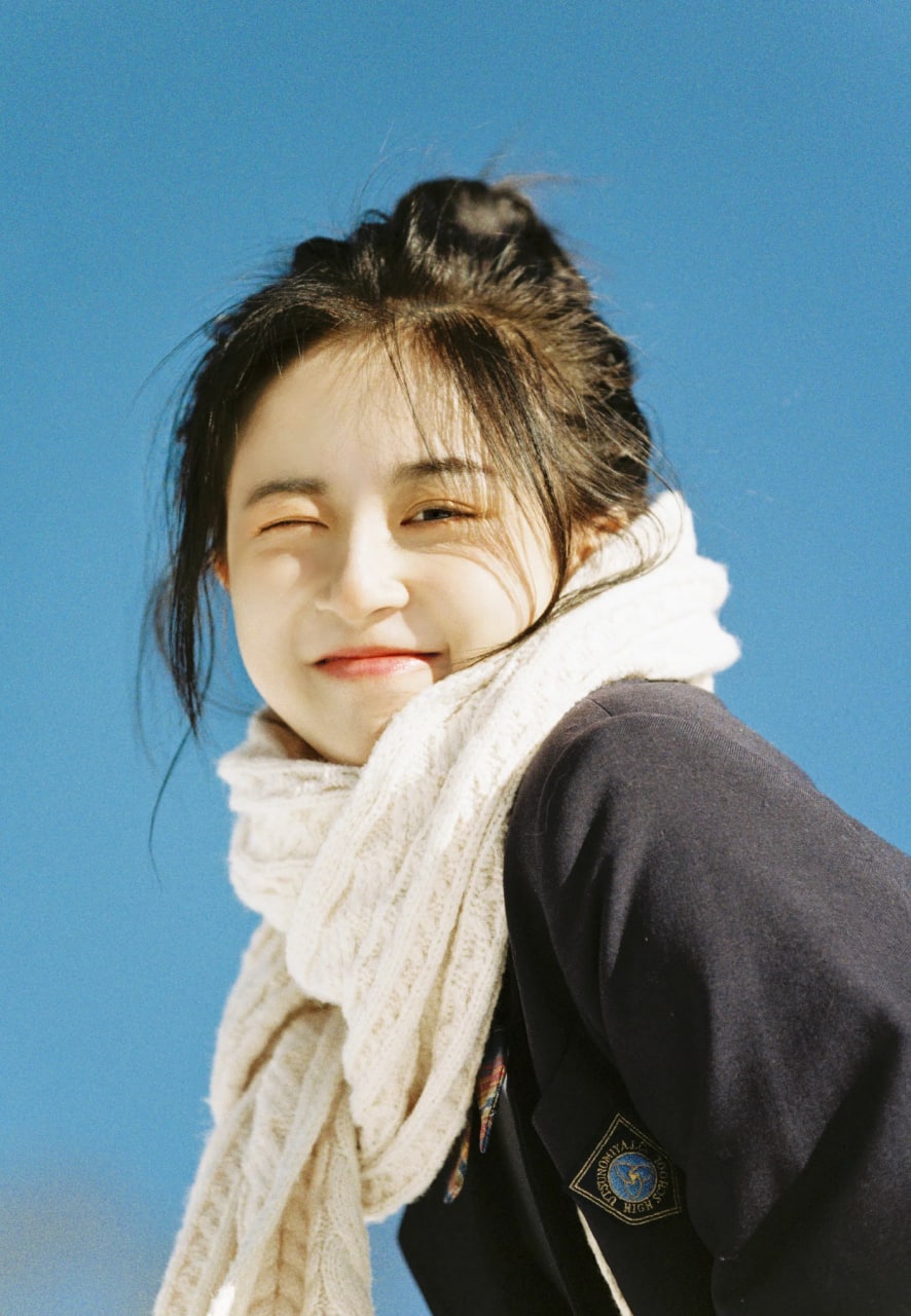 Artistic close-up of radiant Asian beauty