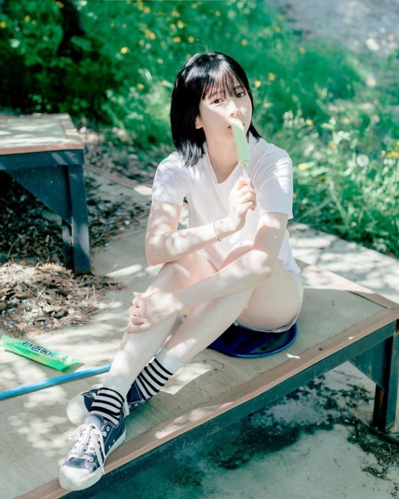 Artistic depiction of vibrant young Asian beauty