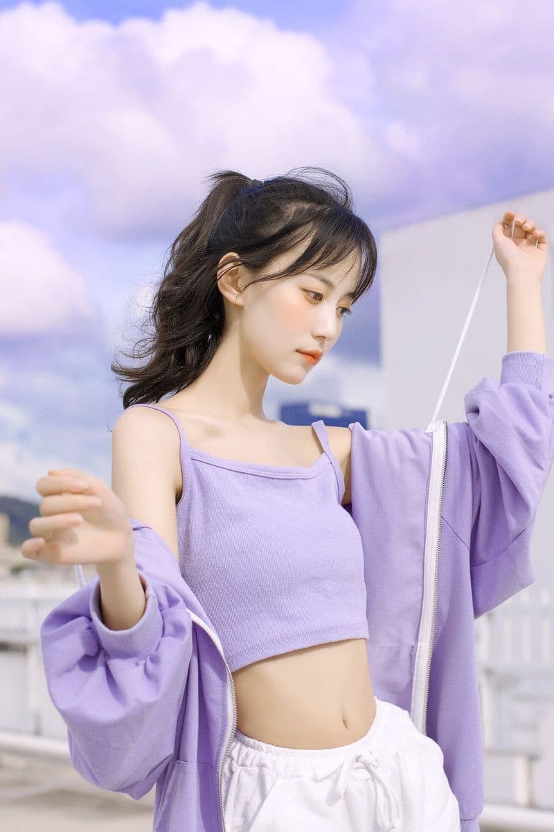 Artistic portrayal of an elegant Asian woman