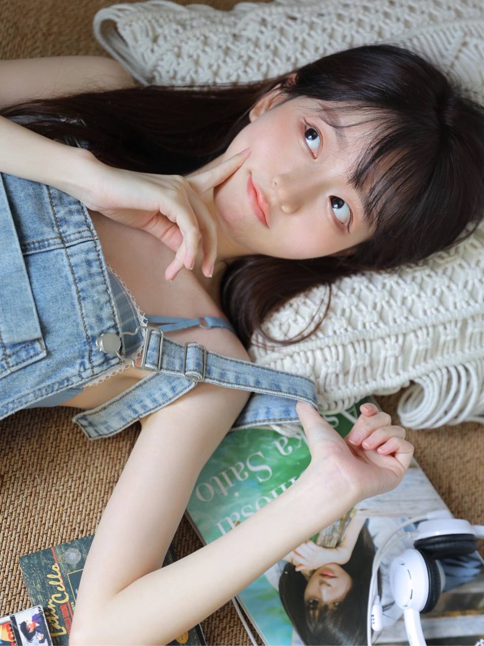 Asian girl showcasing natural beauty