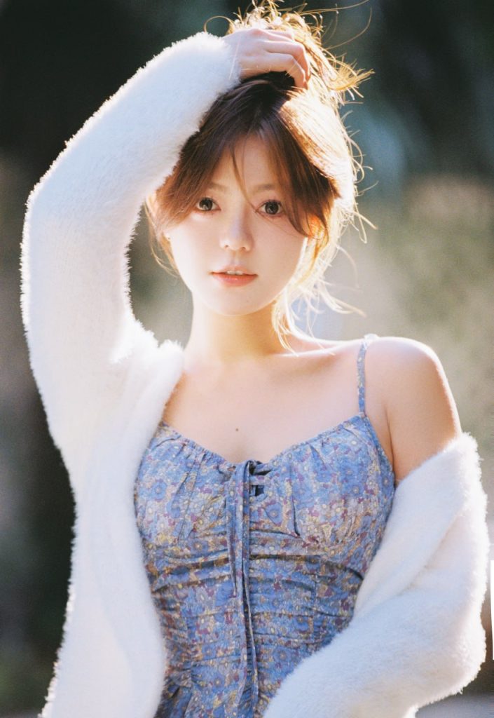 Asian girl showcasing natural beauty