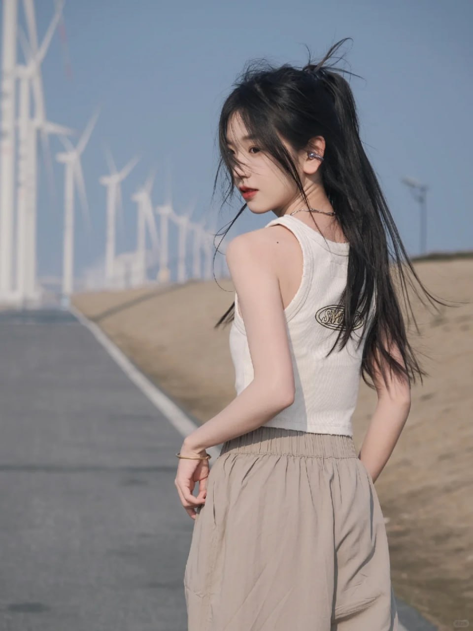 Beautiful and serene photo of an Asian lady