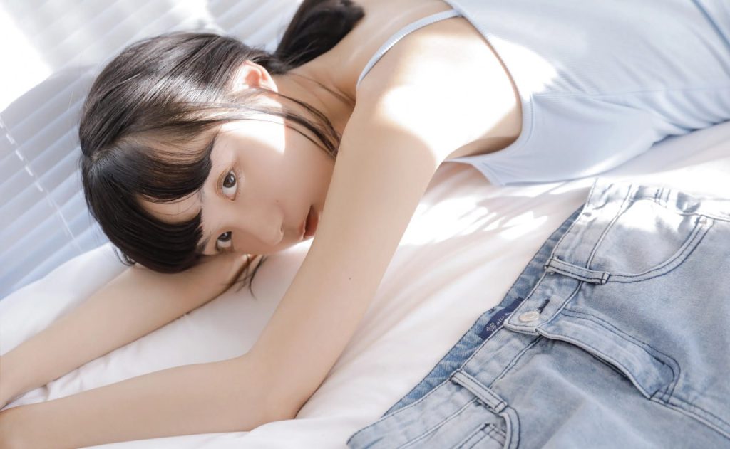 Beautiful and serene young Asian lady