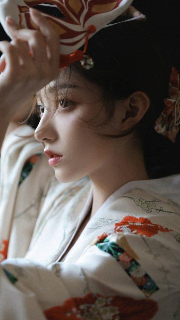 Beautiful close-up of a smiling Asian girl