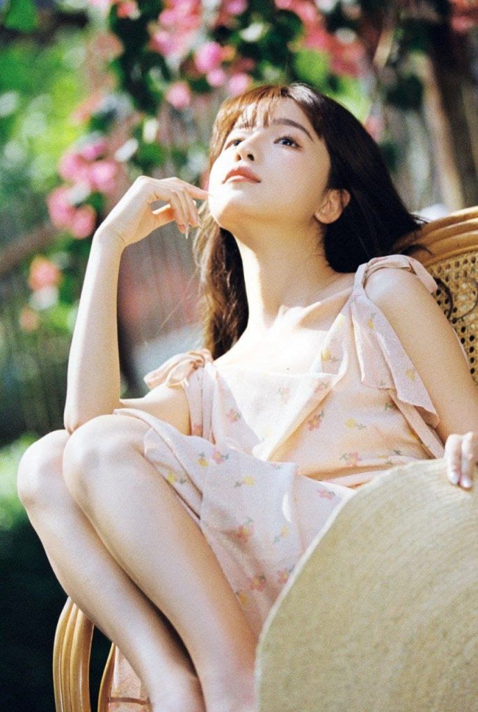 Beautiful close-up of an elegant Asian woman