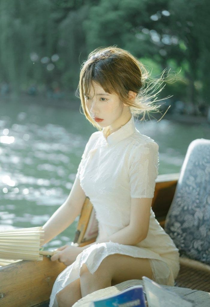 Captivating elegance of a radiant Asian woman