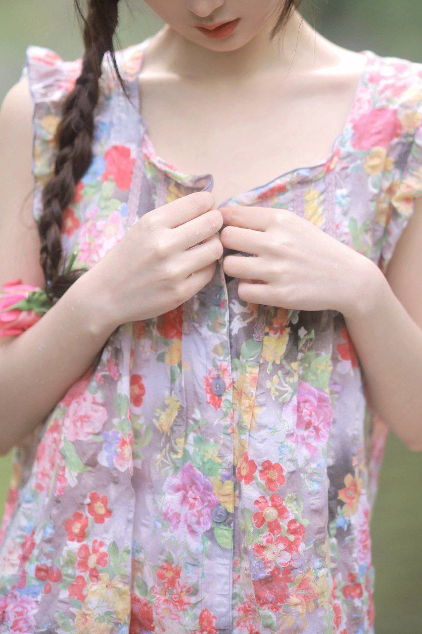 Captivating portrait of an Asian girl smiling