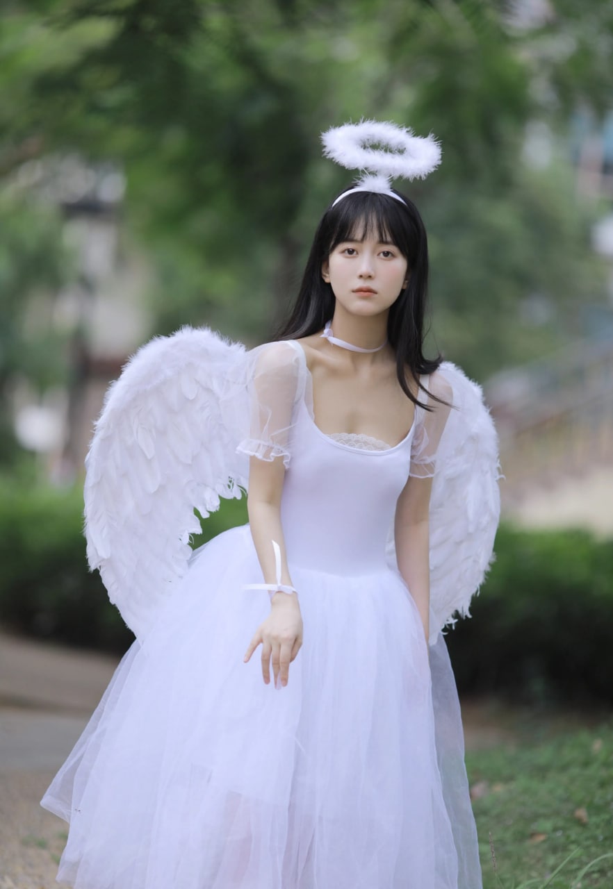Captivating portrait of an Asian girl smiling