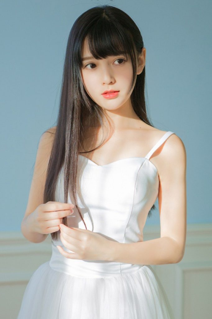 Capturing the serenity of a young Asian woman