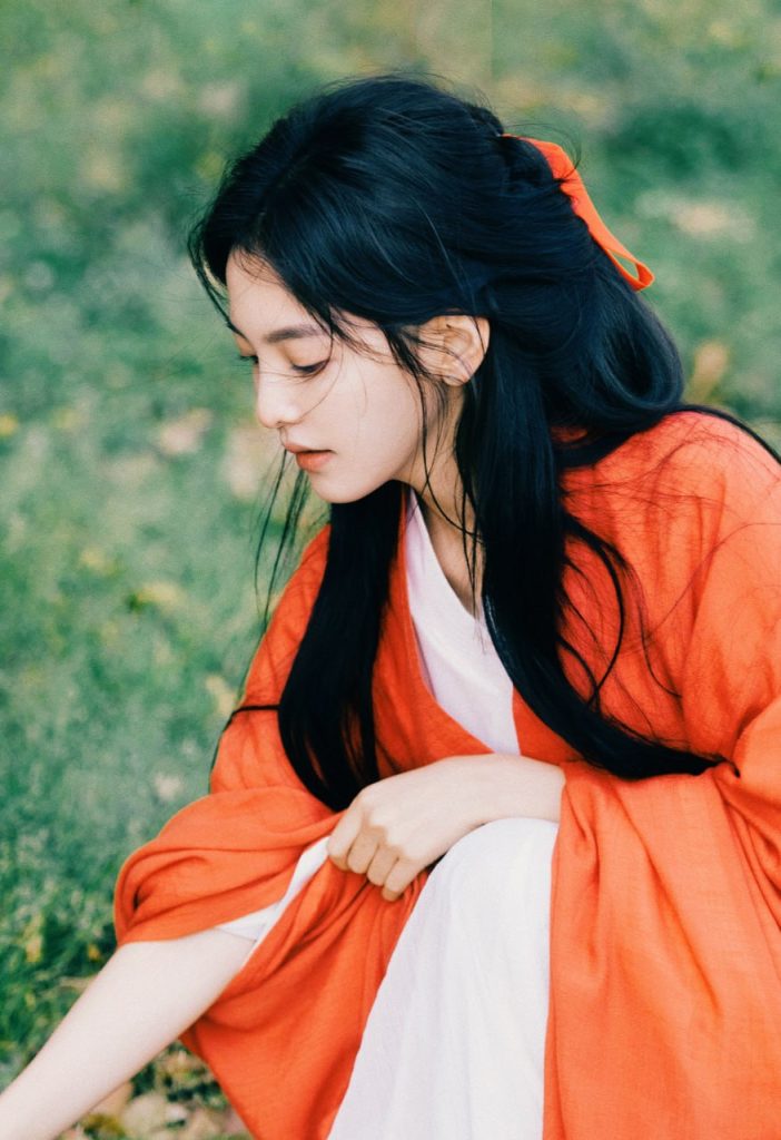 Charming photo of a young Asian lady