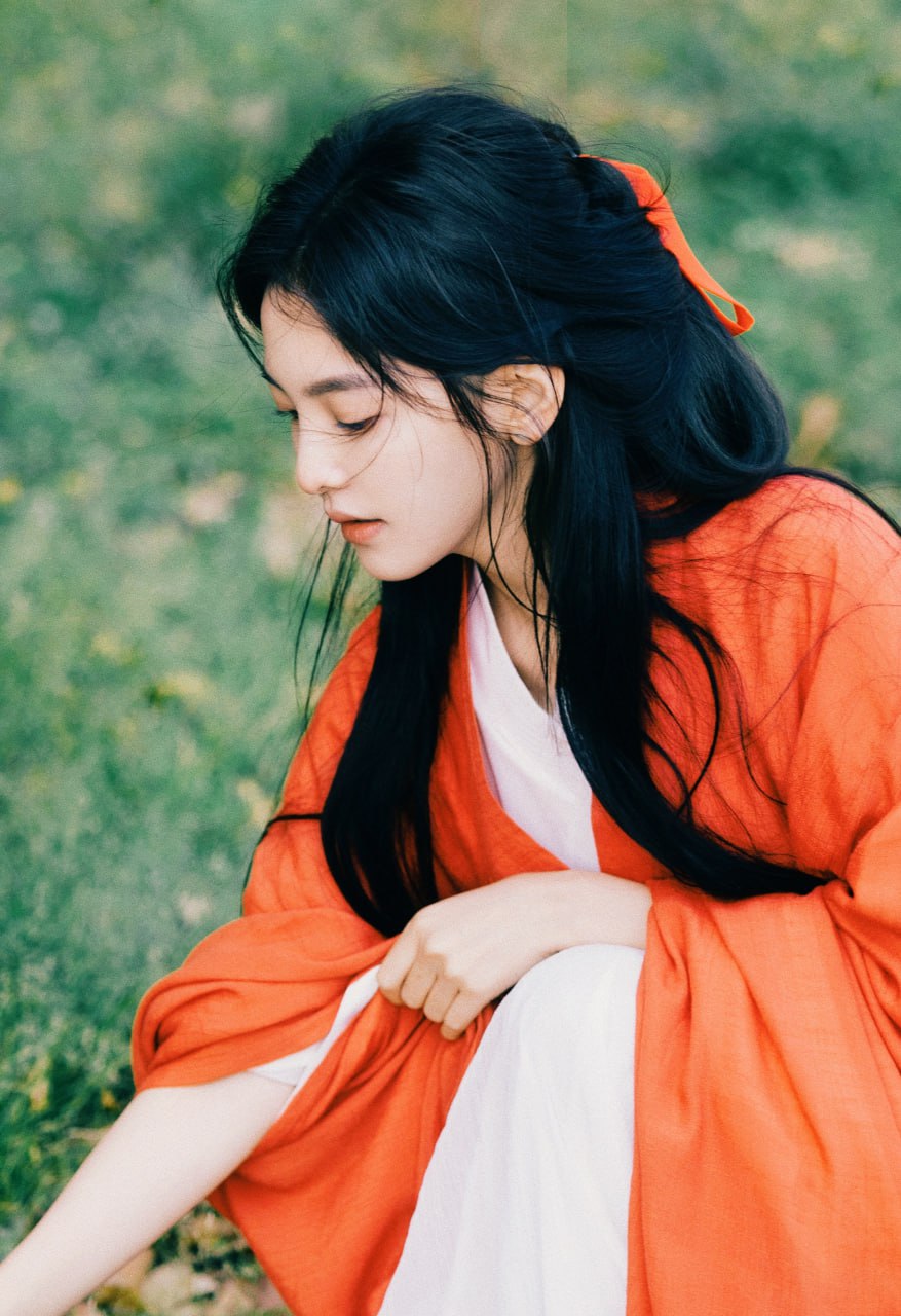 Charming photo of a young Asian lady