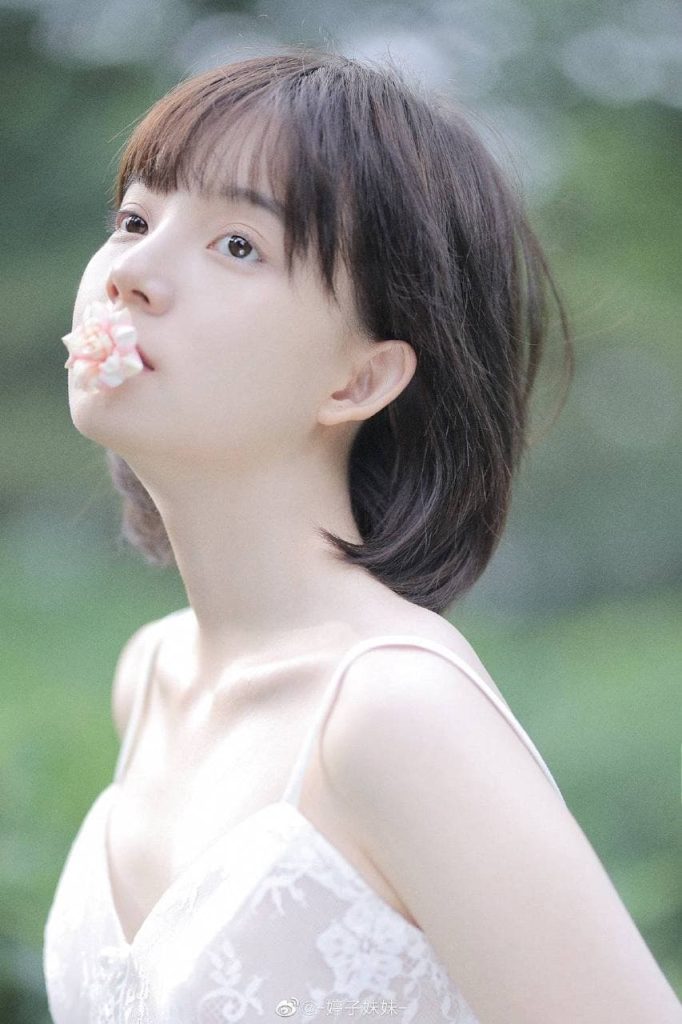 Glamorous Asian girl with natural grace