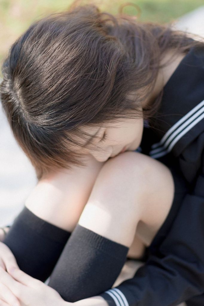 Graceful Asian girl in a casual setting