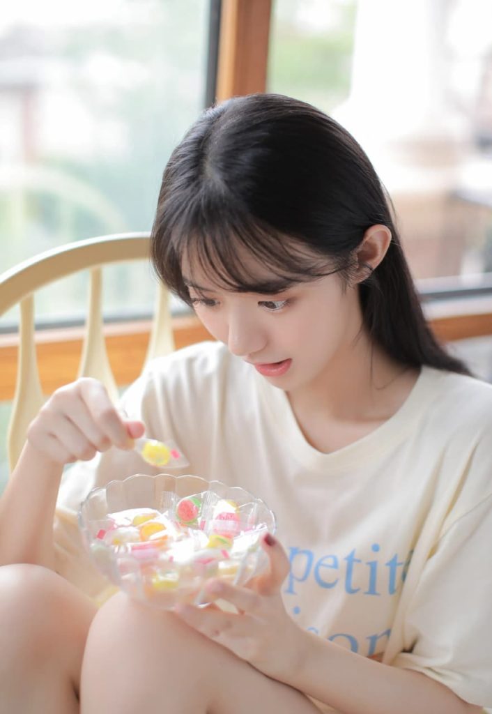 Graceful and serene portrait