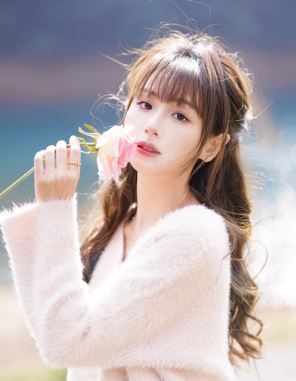 Natural beauty of an elegant young Asian woman