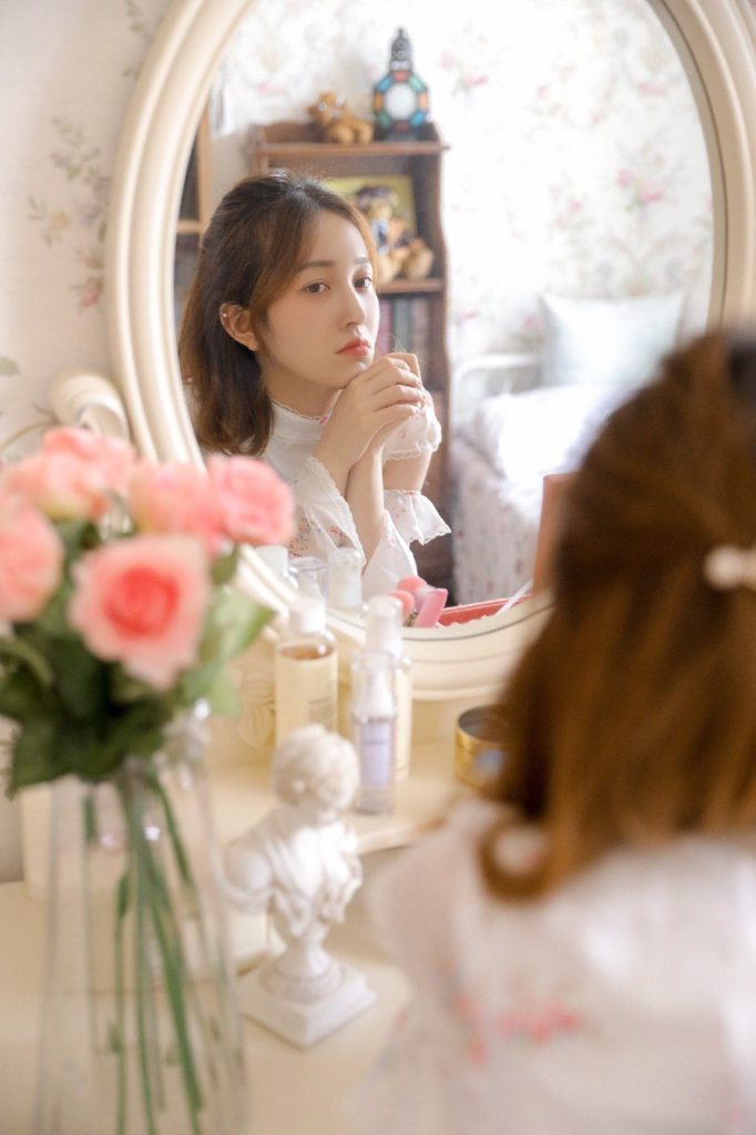 Natural grace of a stunning young lady