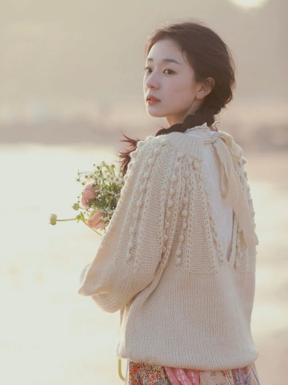 Radiant depiction of natural Asian elegance