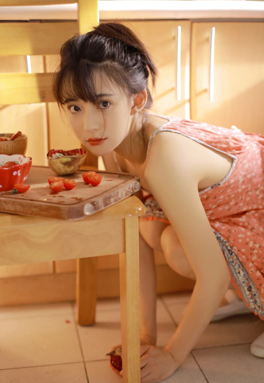 Radiant photo of a young Asian beauty