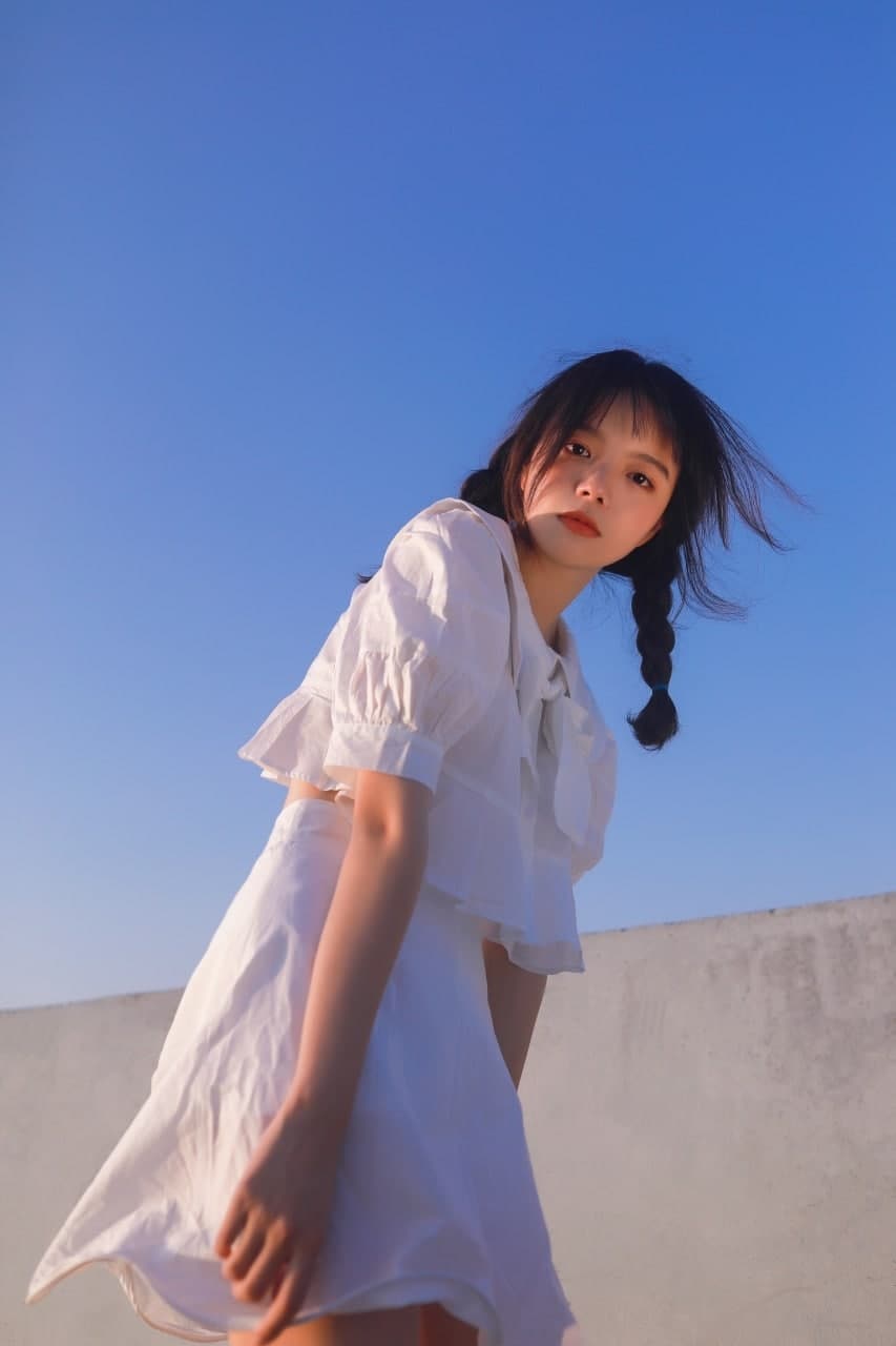 Radiant portrait of a stunning Asian lady