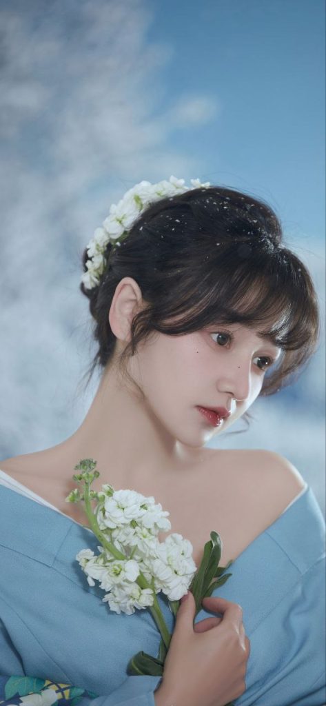 Radiant portrait of an elegant Asian woman