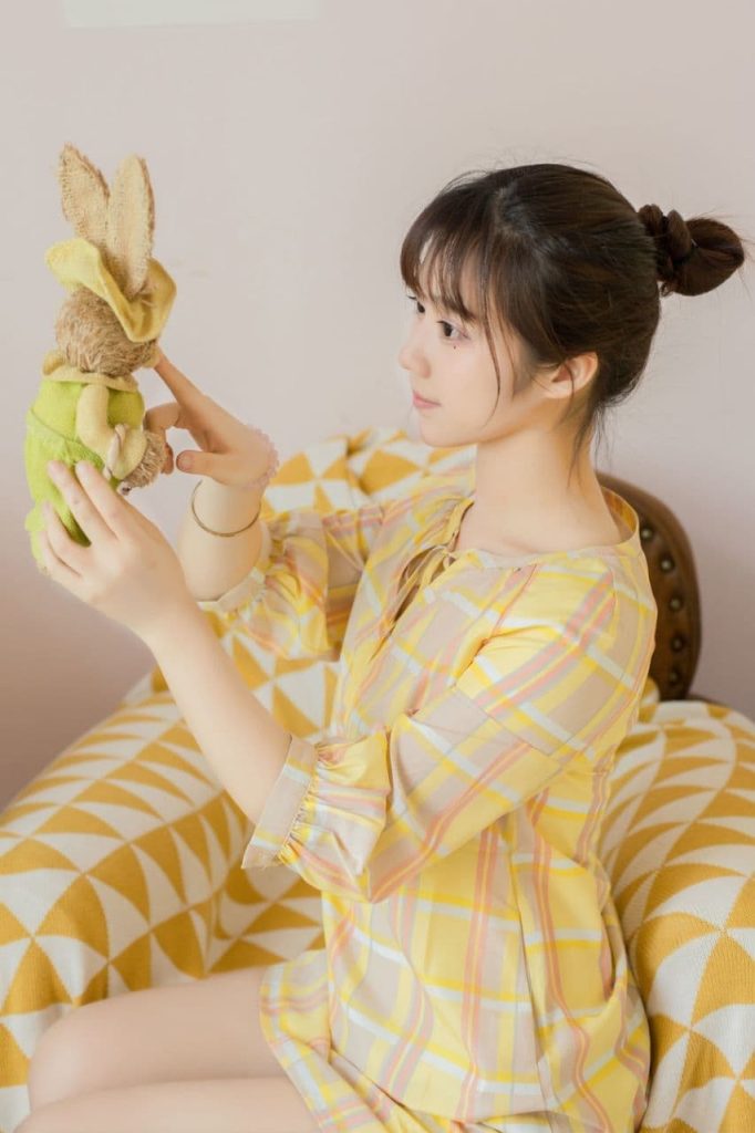 Serene and radiant beauty of a natural girl