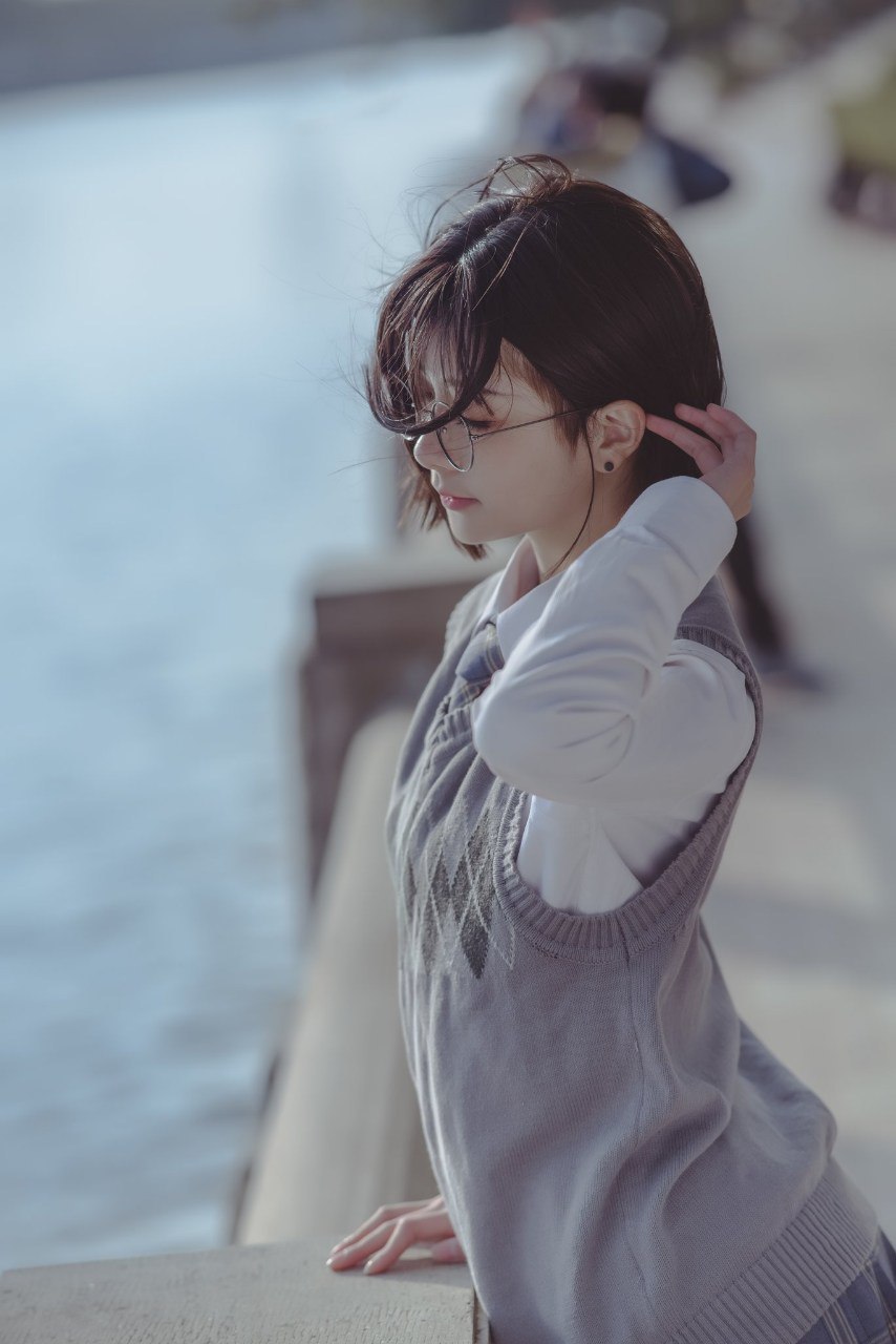 Serene and radiant beauty of a natural girl