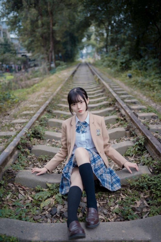 Serene and radiant beauty of a natural girl