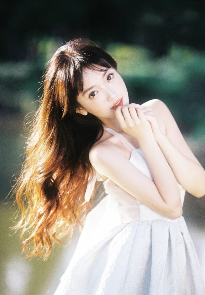 Serene depiction of an elegant Asian woman