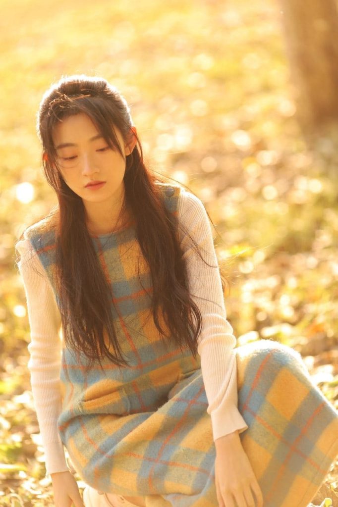 Serene photo of a beautiful Asian girl
