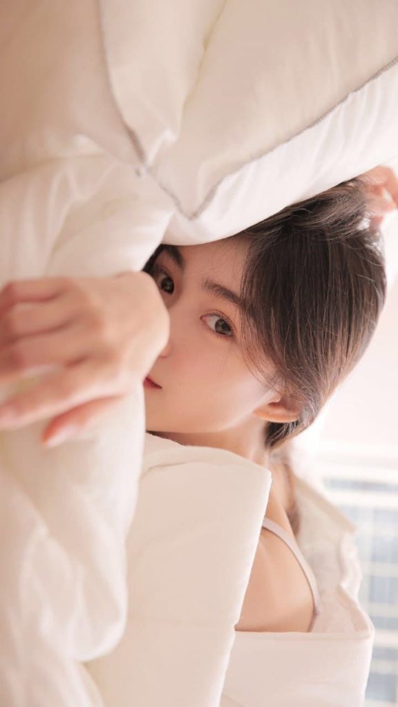 Serene portrait of a young Asian woman