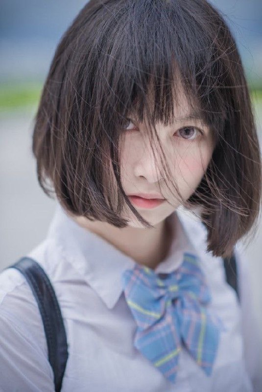 Stunning close-up of a natural Asian beauty