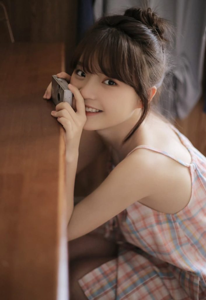 Stunning close-up of a radiant Asian woman