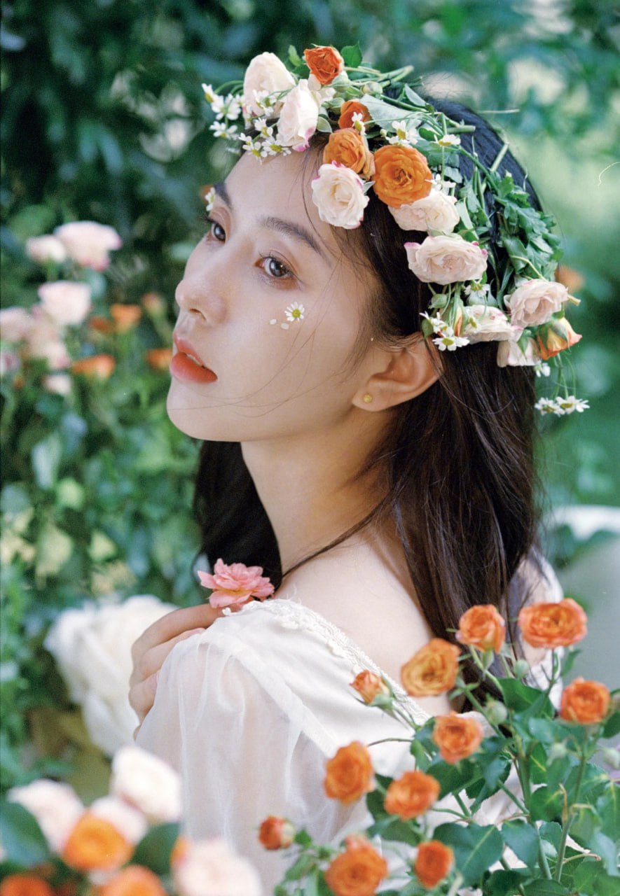 Stunning photo of a young Asian girl smiling