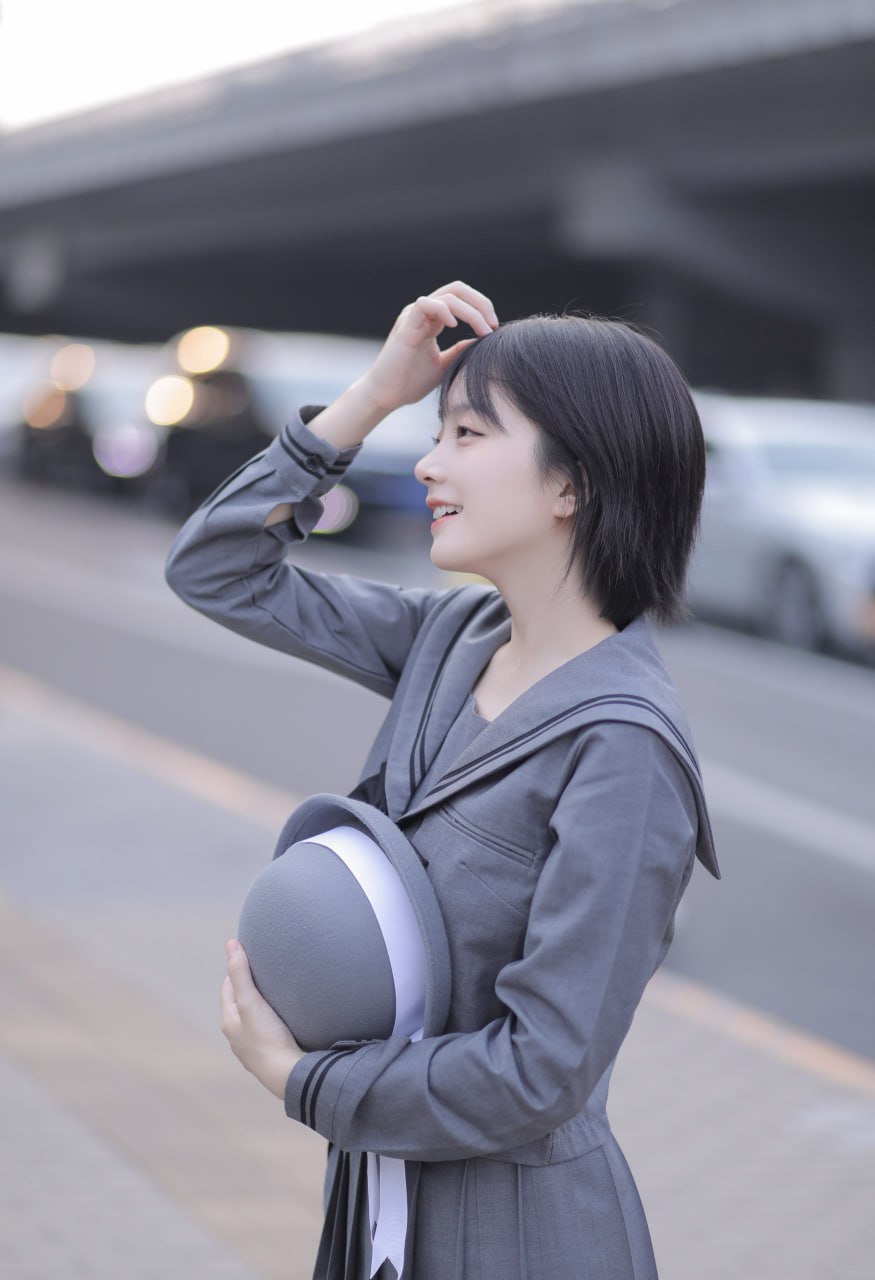 Stunning photo of a young Asian girl smiling