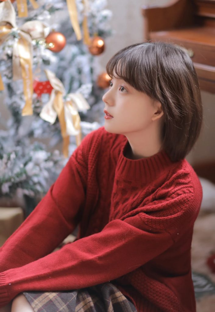 Stylish and vibrant Asian beauty in nature