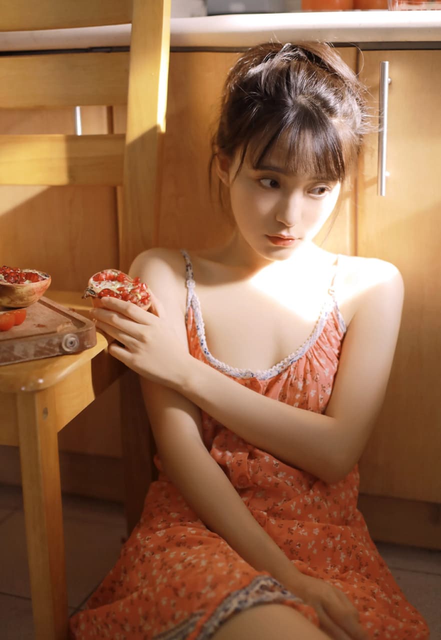 Stylish depiction of radiant Asian beauty