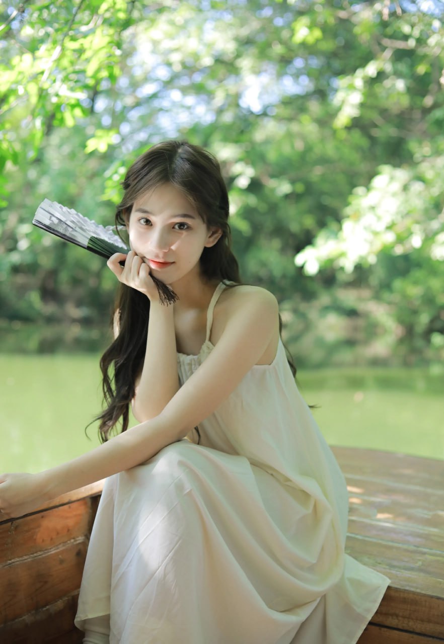 Stylish depiction of radiant Asian beauty