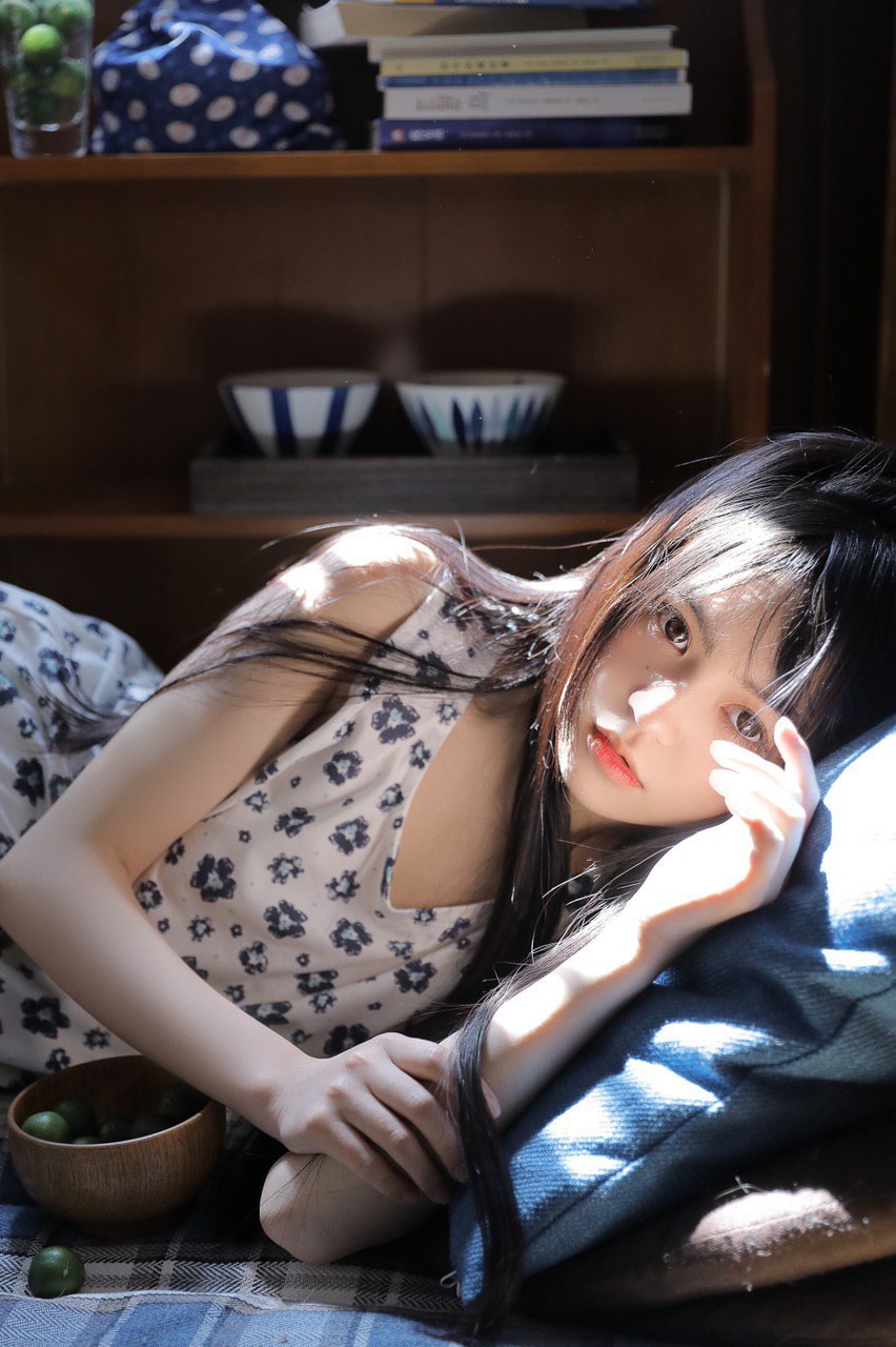 Vibrant Asian beauty in an composition