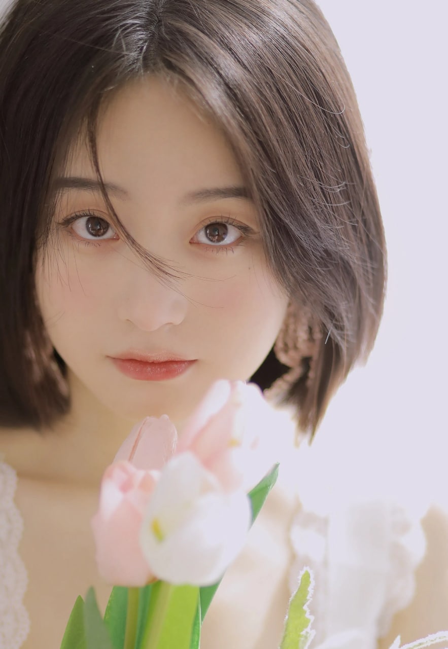 Vibrant Asian beauty in golden light