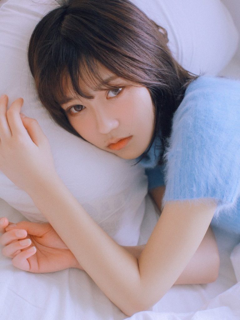 Vibrant and colorful photo of an Asian beauty