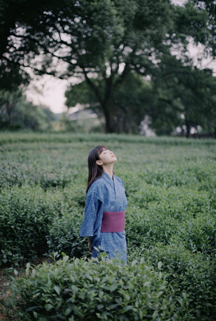 Vibrant depiction of a beautiful Asian woman