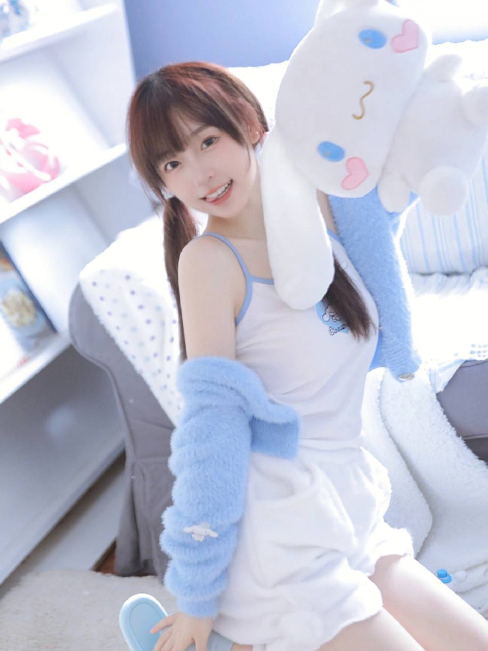 Vibrant depiction of a beautiful Asian woman