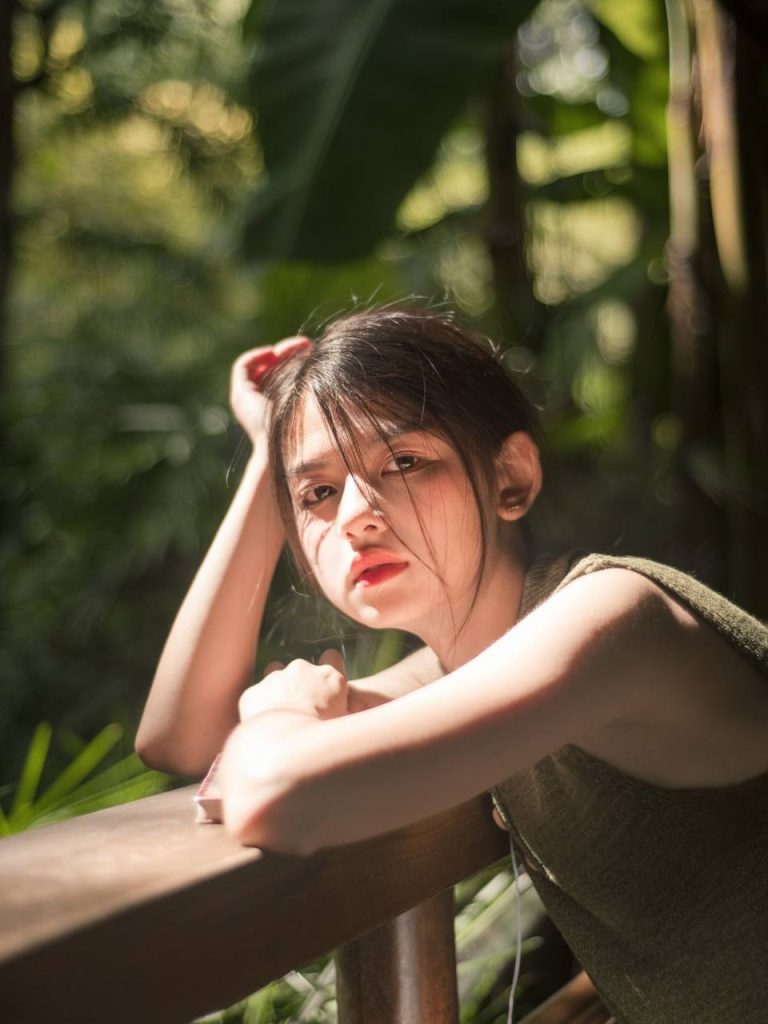 Young Asian beauty in a stunning pose