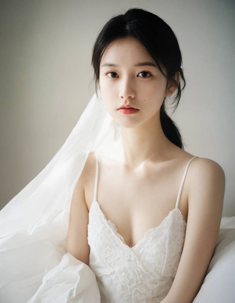 Young Asian girl with captivating features