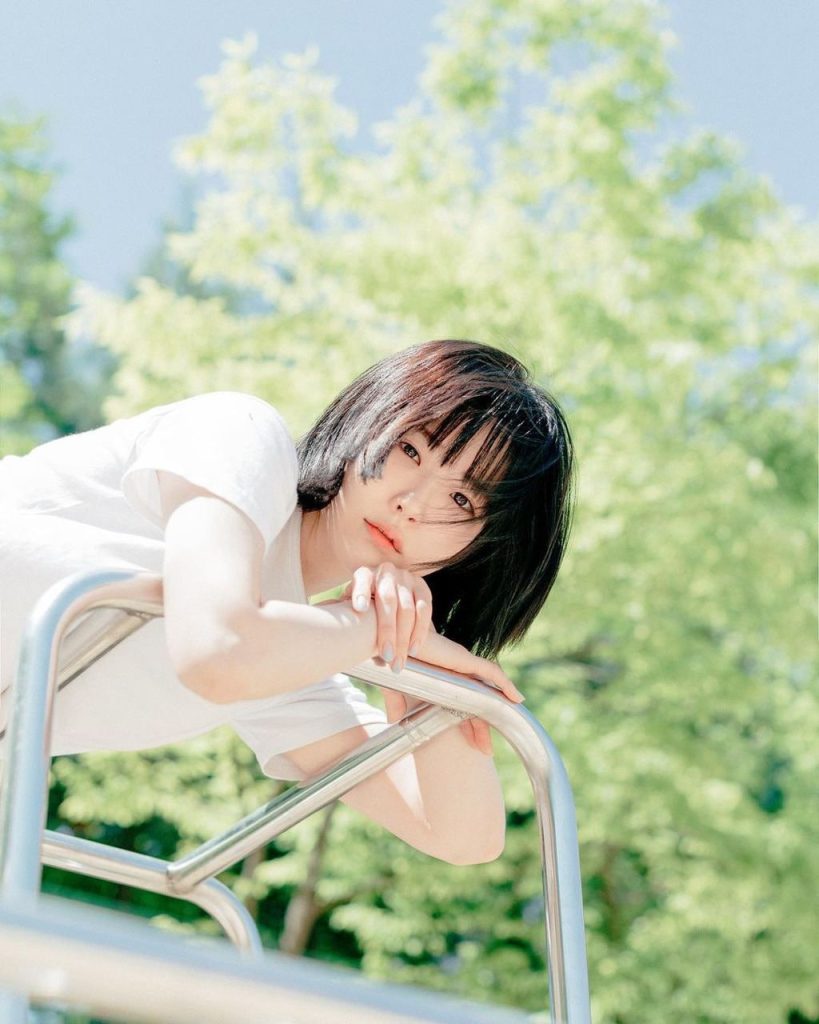 Young Asian woman with flawless features