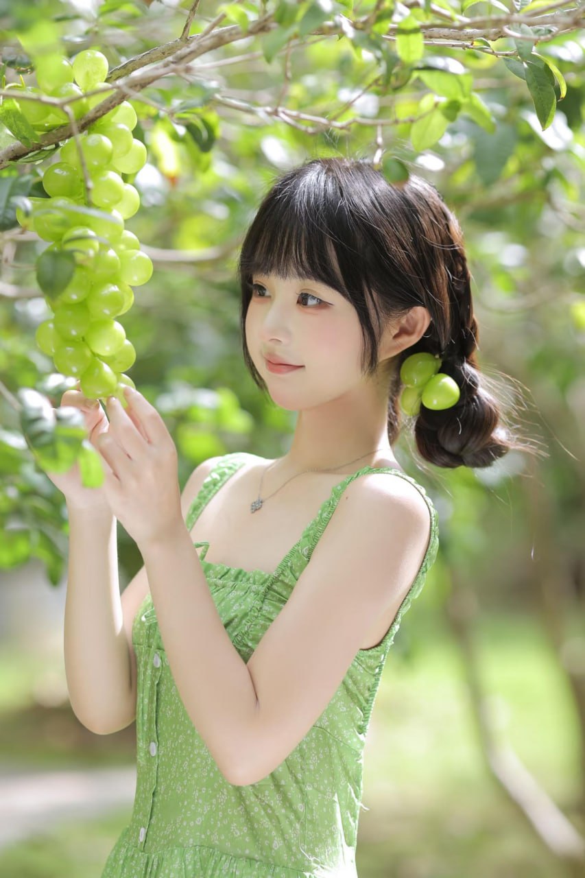 Artistic portrait of an Asian beauty in focus