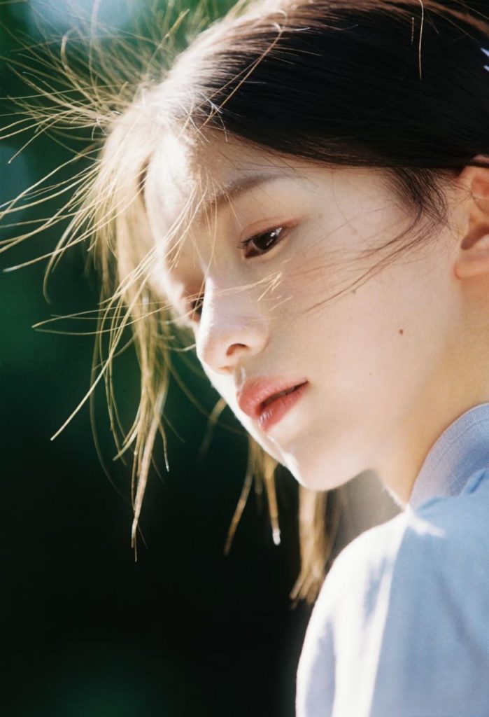 Asian beauty photographed in soft focus